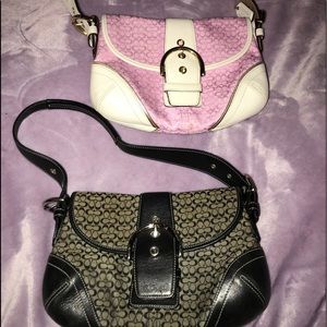 2 authentic coach purses